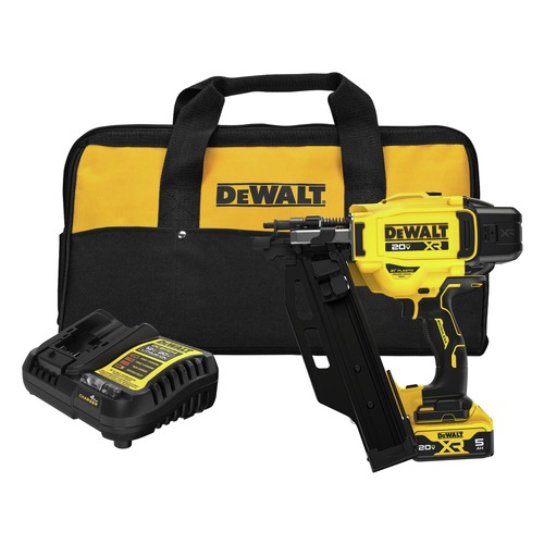 Framing Nailers | Dewalt DCN920P1 20V MAX Brushless 21-Degree Lithium-Ion Cordless Plastic Framing Nailer Kit (5 Ah) image number 0
