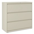  | Alera 25504 42 in. x 18.63 in. x 40.25 in. 3 Legal/Letter/A4/A5 Size Lateral File Drawers - Putty image number 2