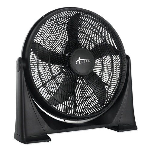Floor Fans | Alera FAN203 120V 0.65 Amp 20 in. 3-Speed Plastic Super-Circulator Tilt Fan - Black image number 0
