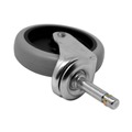 Jobsite Accessories | Rubbermaid Commercial FG3424L60000 Thermoplastic Rubber Replacement Swivel 4 in. Wheel Bayonet Casters - Black image number 3