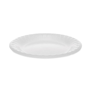 Pactiv Corp. 0TK100060000 6 in. Laminated Foam Dinner Plates - White (1000/Carton)