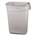 Trash Bags | Boardwalk H4832MCKR01 Low-Density Waste Can Liners 16 gal 0.5 mil 24 x 32 Clear Perforated Roll (500/Carton) image number 2