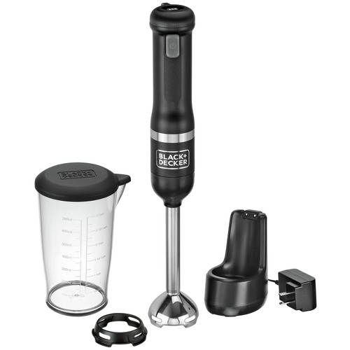 Kitchen Appliances | Black & Decker BCKM1011K10 Kitchen Wand Variable Speed Lithium-Ion Cordless Black Immersion Blender Kit image number 0