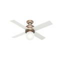 Hunter 50277 44 in. Hepburn Satin Copper Ceiling Fan with Light Kit and Wall Control image number 0