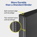 Binders & Binding Supplies | Avery 79193 11 in. x 8.5 in. 3 Rings 3 in. Capacity Heavy-Duty View Binder with DuraHinge and Locking One Touch EZD Rings - White (4/Carton) image number 4