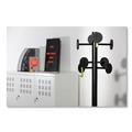 Wall Racks & Hooks | Alba PMSTAN3N 15w x 15d x 69.3h Stan3 8-Knob Steel Coat Rack - Black image number 7