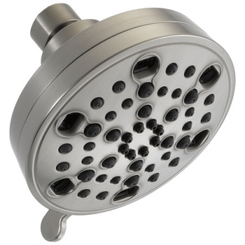 BATHROOM SINKS AND FAUCETS | Delta 52638-SS20-PK H2Okinetic 5-Setting Contemporary Shower Head (Stainless Steel)