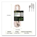 Office Electronics & Batteries | GoGreen Power GG-19608 8 ft. 13 Amps 3-Outlet Indoor Extension Cord - White image number 4
