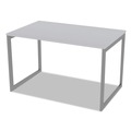  | Alera ALELSTB30GR Open Office Desk Series 47.25 to 70.78w x 29.5d x 28.5h Adjustable O-Leg Desk Base - Silver image number 3