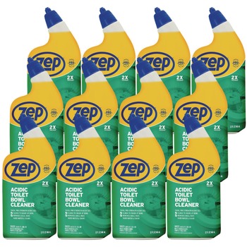 Zep Commercial 32 oz. Bottle Acidic Toilet Bowl Cleaner - Mint (12/Carton)