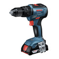 Factory Reconditioned Bosch GXL18V-240B22-RT 18V Brushless Lithium-Ion 1/2 in. Hammer Drill Driver and 1/4 in. and 1/2 in. 2-in-1 Bit/Socket Impact Driver Combo Kit with 2 Batteries (2 Ah) image number 1