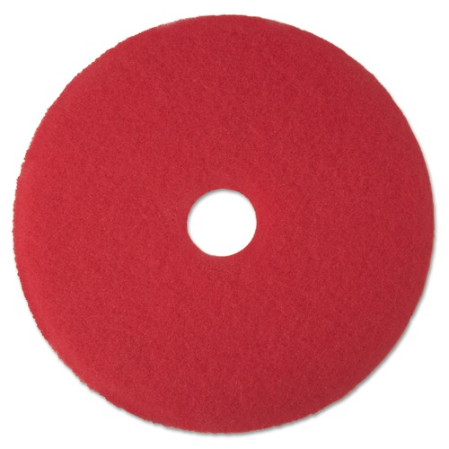 Memorial Day Sale | 3M 5100-12 12 in. Low-Speed Buffer Floor Pads - Red (5/Carton) image number 0
