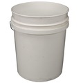 Pails | Impact 5515 11.25 in. Diameter 5 Gallon Polyethylene Utility Bucket with Lid - White image number 2