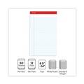  | Universal M9-45000 50-Sheet 8.5 in. x 14 in. Perforated Writing Pads - Wide/Legal Rule, White (1 Dozen) image number 5