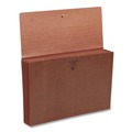 File Folders | Smead 72475 5.25 in. Expansion 6 Section Legal Size Classic Expanding Partition Wallet with Tear Resistant Gusset and Elastic Cord - Redrope (10/Box) image number 1