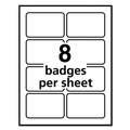 Office Jansan | Avery 05395 3.38 in. x 2.33 in. Flexible Adhesive Name Badge Labels - White (50/Box) image number 5