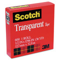 Tapes & Adhesives | Scotch 600 0.5 in. x 36 yds 1 in. Core Tape - Transparent (1-Roll) image number 1