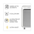 Office Electronics & Batteries | Fellowes Mfg Co. 5015301 Powershred LX210 16 Manual Sheet Capacity Micro-Cut Shredder - White image number 5