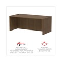  | Alera VA217236WA 71 in. x 35.5 in. x 29.63 in. Valencia Series Straight Front Desk Shell - Modern Walnut image number 7