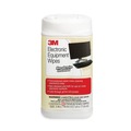 Hand Wipes | 3M CL610 5.5 in. x 6.75 in. 1-Ply Electronic Equipment Cleaning Wipes - Unscented, White (80/Canister) image number 1