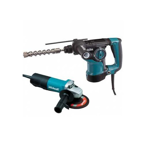 Rotary Hammers | Makita HR2811FX 1-1/8 in. 3-Mode SDS-PLUS Rotary Hammer with FREE 4-1/2 in. Angle Grinder image number 0