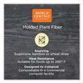 Food Service | World Centric TR-SC-60-LFP 60 oz 7.5 in. x 9.8 in. x 2.7 in. Paper Fiber Containers - Natural (400/Carton) image number 3