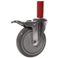 Utility Carts | Champion Sports BRCPRO 18.5 in. x 51 in. x 54 in. 176 lb Capacity Deluxe Pro Ball Cart - Red image number 4