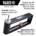 Klein Tools 89552 2 in. - 12 in. Duct and Sheet Metal Hole Cutter image number 1