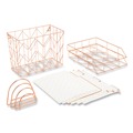  | U Brands 2104U00-01 Desktop Fashion Filing Set - Rose Gold/Letter-Size (10-Piece/Kit) image number 0