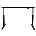  | Alera ALEHTPN1B 59.06 in. x 28.35 in. x 26.18 in. to 39.57 in. AdaptivErgo Sit-Stand Pneumatic Height-Adjustable Table Base - Black image number 3