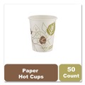 Cups and Lids | Dixie 2342PATH Pathways 12 oz. Paper Hot Cups (50/Pack) image number 4
