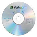 Office Electronics & Batteries | Verbatim 95179 4.7 GB 4x DVD-RW Rewritable Disc - Silver (30/Pack) image number 0