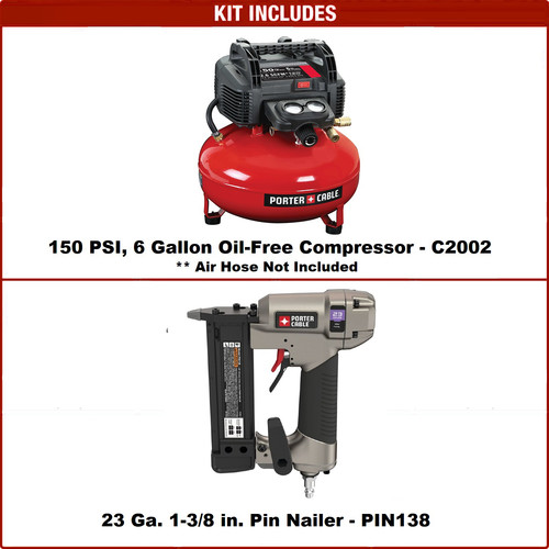 Porter cable combo best sale kit air compressor