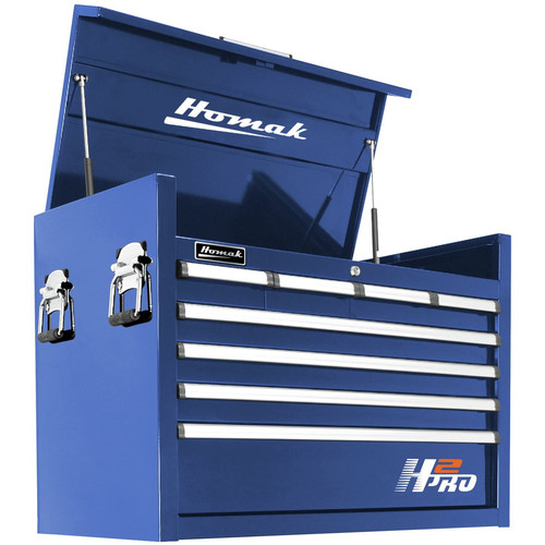 Tool Chests | Homak BL02036081 36 in. H2Pro Series 8 Drawer Top Chest (Blue) image number 0