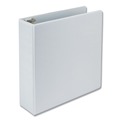 Office Jansan | Samsill 16987 11 in. x 8.5 in. 3 Rings 3 in. Capacity Earth's Choice Plant-Based D-Ring View Binder - White image number 0