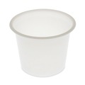 Food Service | Pactiv Corp. YS100 1 oz Plastic Portion Cup - Translucent (200/Sleeve, 25 Sleeves/Carton) image number 0