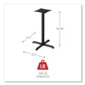 Office Desks & Workstations | Alera ALETBH423B Hospitality Series 27.5 in. x 40.38 in. 300 lbs. Capacity Steel Single-Column Bases - Black image number 4