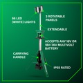 Work Lights | Metabo HPT UB18DGQ4M 18V MultiVolt 4000 Lumen LED Lithium-Ion Cordless Tripod Site Light (Tool Only) image number 7