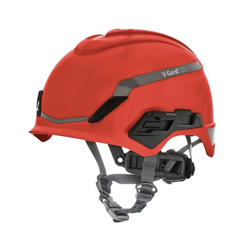 Hard Hats | MSA 10194792 V-Gard H1 Fas-Trac III Pivot Novent Safety Helmet - Red image number 0