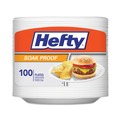 Office Jansan | Hefty PAC D28100 8.88 in. Soak Proof Tableware Foam Plates - White (6 Packs/Carton) image number 1