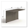 Office Desks & Workstations | Alera AE1NNN-BR2448 TOM 48 in. x 24 in. x 29 in. Seville Series Bridge Return - Walnut image number 6