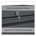  | Alera 25511 42 in. x 18.63 in. x 52.5 in. 4-Drawer Lateral File - Charcoal image number 6