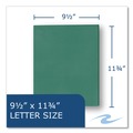 File Folders | Roaring Spring 50122 Accommodates (50) 11 in. x 8.5 in. Sheets Pocket Folder - Green (250/Carton) image number 3