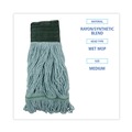 Mops | Boardwalk BWK1400MCT EchoMop with Looped-End Synthetic/Cotton Wet Mop Head - Medium, Blue (12/Carton) image number 2