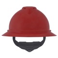 Hard Hats | MSA 10167915 V-Gard 500 Fas-Trac III 4-Point Vented Hat - Red image number 1