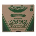 Washable Markers | Crayola 588210 Fine Bullet Tip Fine Line Classpack Non-Washable Marker Assorted Colors (200/Box) image number 8