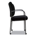  | Alera ALEIV4317A IV Series 24.8 in. x 22.83 in. x 32.28 in. Fabric Back/Seat Guest Chairs - Black (2/Carton) image number 5