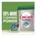 Dish Soaps | Cascade 80797184 Platinum ActionPacs, Fresh Scent 14 oz Pack, 4 Packs/Carton image number 6