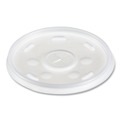 Cutlery | Dart 12SL 6 oz. to 14 oz. Plastic Lids for Foam Cups/Bowls/Containers - Translucent (1000/Carton) image number 1