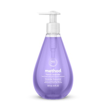PRODUCTS | Method MTH00031 12 oz Gel Hand Wash Pump Bottle - French Lavender (6/Carton)